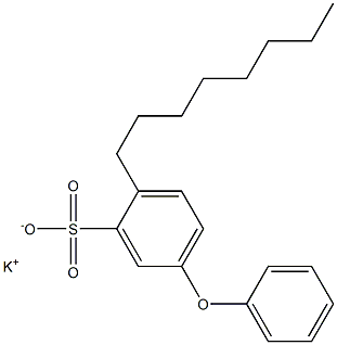 2-Octyl-5-phenoxybenzenesulfonic acid potassium salt Structure