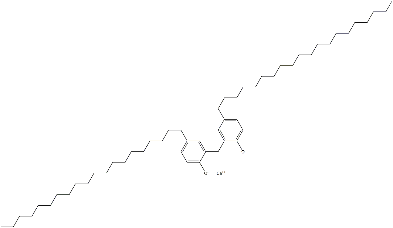Calcium 2,2'-methylenebis(4-icosylphenoxide) Structure