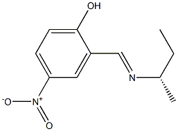(+)-2-[(S)-N-sec-Butylformimidoyl]-4-nitrophenol Struktur