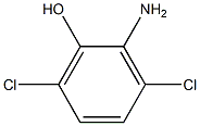 2-アミノ-3,6-ジクロロフェノール 化学構造式