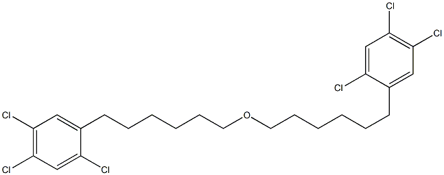 2,4,5-Trichlorophenylhexyl ether Structure