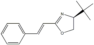 (4S)-4,5-Dihydro-4-tert-butyl-2-[(E)-2-phenylethenyl]oxazole Structure