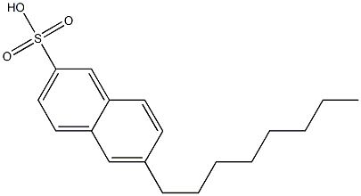 6-Octyl-2-naphthalenesulfonic acid Structure