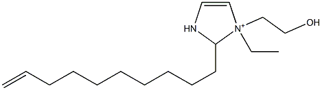 2-(9-Decenyl)-1-ethyl-1-(2-hydroxyethyl)-4-imidazoline-1-ium Structure