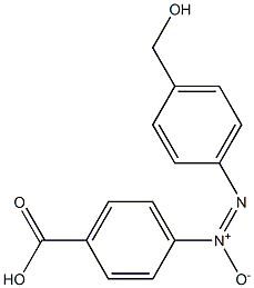 4'-(Hydroxymethyl)azoxybenzene-4-carboxylic acid Structure