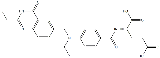 (2S)-2-[4-[N-[(3,4-Dihydro-2-fluoromethyl-4-oxoquinazolin)-6-ylmethyl]-N-ethylamino]benzoylamino]glutaric acid