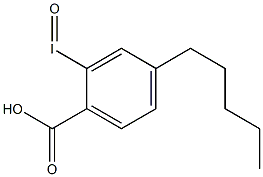 4-ペンチル-2-ヨードソ安息香酸 化学構造式