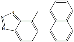 7-[(1-ナフチル)メチル]-5H-ベンゾトリアゾール 化学構造式
