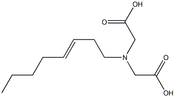 (3-Octenyl)iminodiacetic acid 结构式
