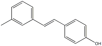 4-[(E)-2-(3-Methylphenyl)ethenyl]phenol Struktur