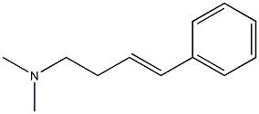 (E)-N,N-ジメチル-4-フェニル-3-ブテン-1-アミン 化学構造式