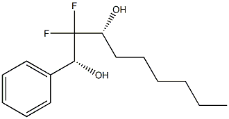 (1R,3R)-2,2-Difluoro-1-phenylnonane-1,3-diol Structure