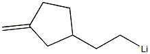 1-(2-Lithioethyl)-3-methylenecyclopentane Struktur