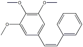 (Z)-3',4',5'-Trimethoxystilbene 结构式
