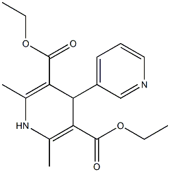 4-(3-Pyridyl)-2,6-dimethyl-1,4-dihydropyridine-3,5-dicarboxylic acid diethyl ester Structure