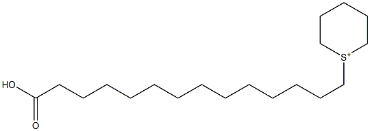 1-(13-Carboxytridecyl)hexahydrothiopyrylium 结构式