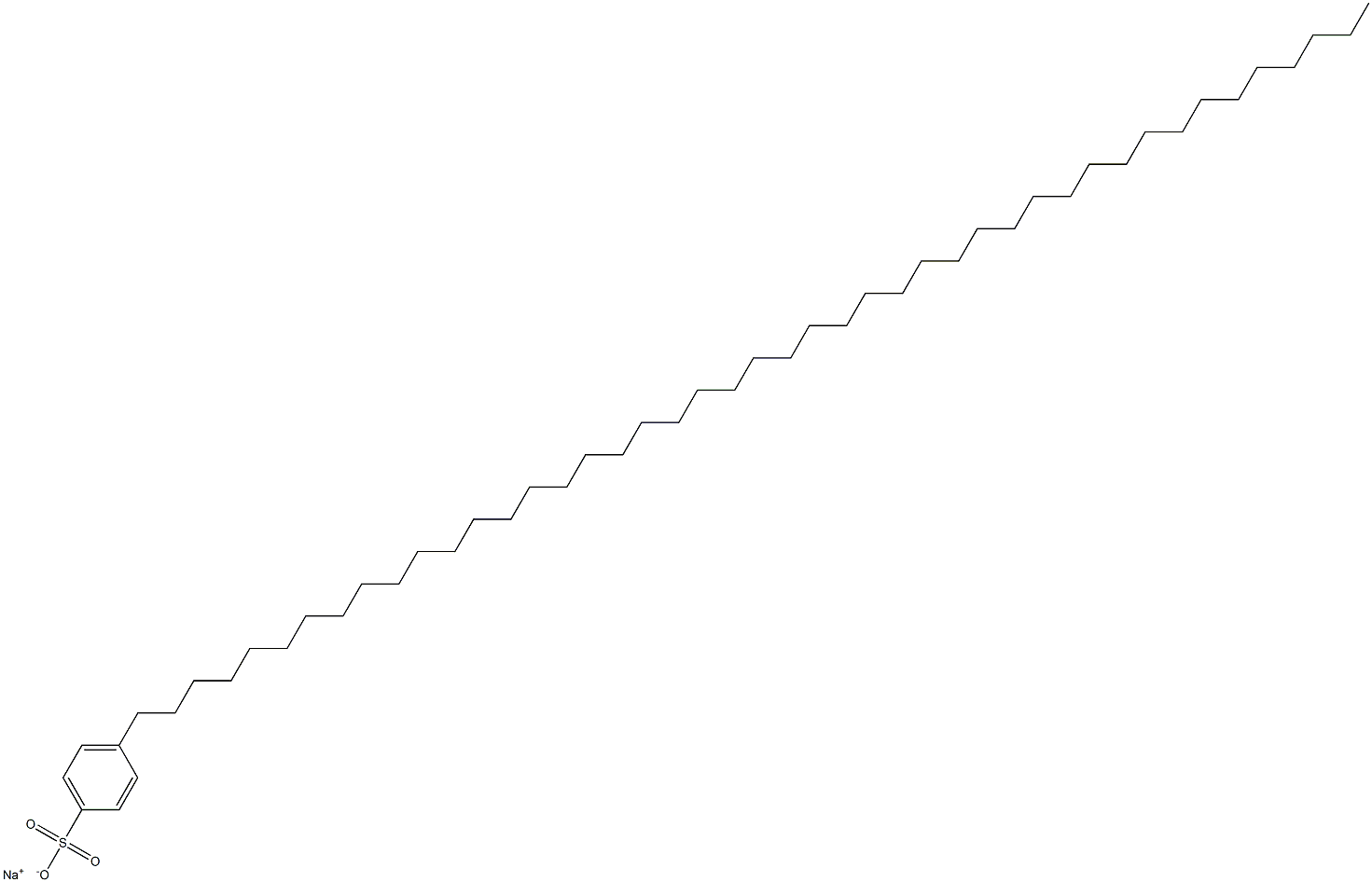 4-(Pentatetracontan-1-yl)benzenesulfonic acid sodium salt Struktur