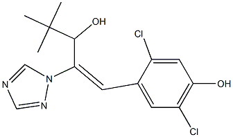 (E)-1-(2,5-Dichloro-4-hydroxyphenyl)-4,4-dimethyl-2-(1H-1,2,4-triazol-1-yl)-1-penten-3-ol Structure