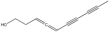 [S,(+)]-3,4-Decadiene-6,8-diyne-1-ol 结构式