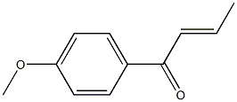 (2E)-1-(4-Methoxyphenyl)-2-butene-1-one Struktur