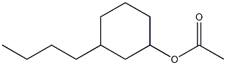 Acetic acid 3-butylcyclohexyl ester Structure