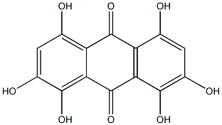 1,2,4,5,7,8-Hexahydroxy-9,10-anthracenedione 结构式