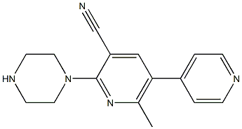2-(Piperazin-1-yl)-5-(4-pyridinyl)-6-methylpyridine-3-carbonitrile