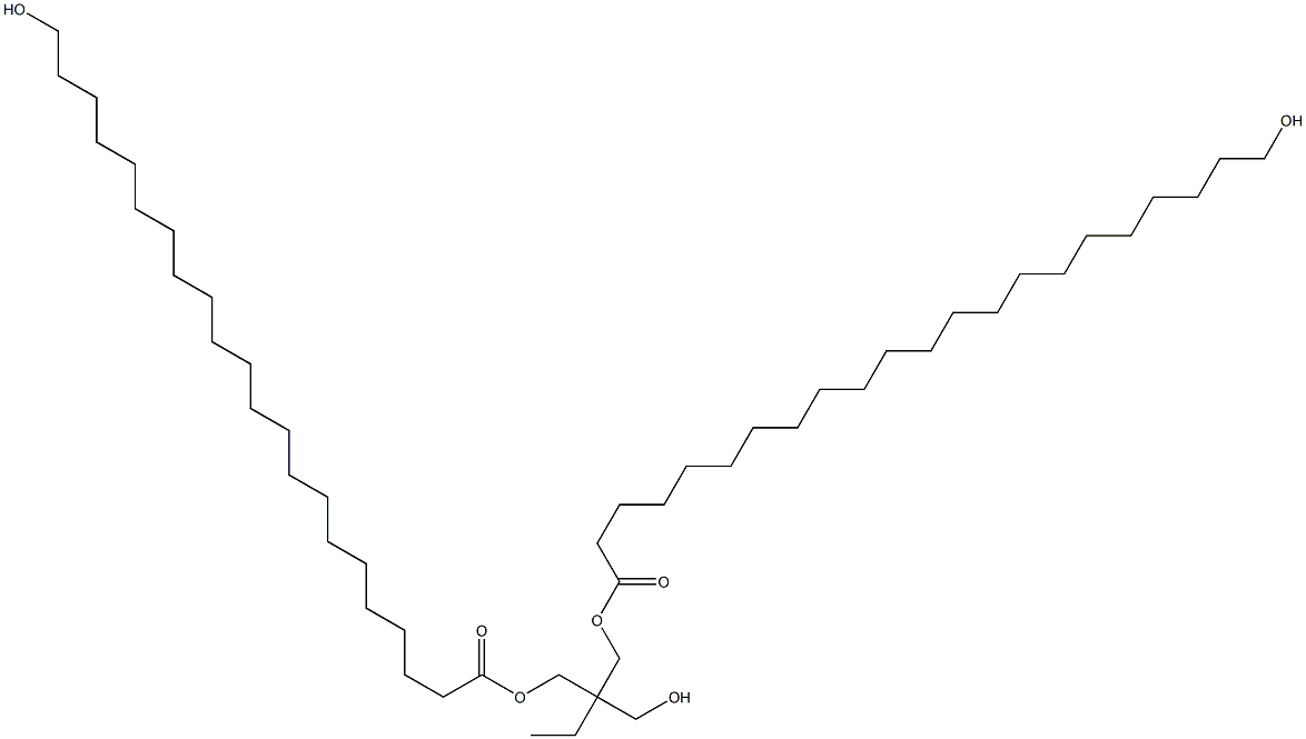 Bis(22-hydroxydocosanoic acid)2-ethyl-2-(hydroxymethyl)-1,3-propanediyl ester Structure