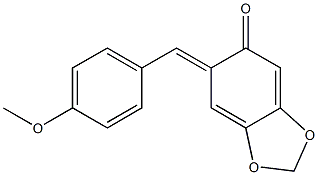 6-[(E)-4-Methoxybenzylidene]-3,4-methylenedioxy-2,4-cyclohexadien-1-one Structure