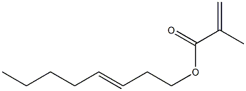 Methacrylic acid (3-octenyl) ester Structure