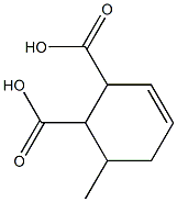 6-メチル-3-シクロヘキセン-1,2-ジカルボン酸 化学構造式