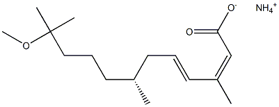 (2Z,4E,7R)-11-Methoxy-3,7,11-trimethyl-2,4-dodecadienoic acid ammonium salt