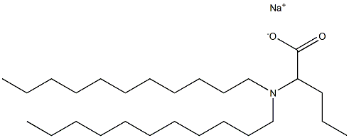 2-(Diundecylamino)valeric acid sodium salt Structure