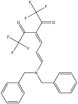 3-[(2E)-3-(Dibenzylamino)-2-propenylidene]-1,1,1,5,5,5-hexafluoro-2,4-pentanedione Structure