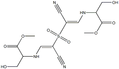 2,2'-Sulfonylbis[(E)-3-[2-hydroxy-1-(methoxycarbonyl)ethyl]aminopropenenitrile]