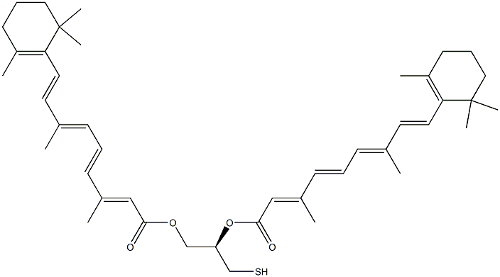 (2R)-2,3-Bis[[9-(2,6,6-trimethyl-1-cyclohexenyl)-3,7-dimethyl-1-oxo-2,4,6,8-nonatetren-1-yl]oxy]-1-propanethiol