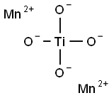 オルトチタン酸二マンガン(II) 化学構造式