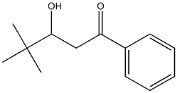 3-ヒドロキシ-4,4-ジメチル-1-フェニル-1-ペンタノン 化学構造式