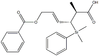 (2S,3R,4E)-2-Methyl-3-[dimethyl(phenyl)silyl]-6-benzoyloxy-4-hexenoic acid
