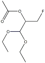 2-Acetyloxy-3-fluoropropionaldehyde diethyl acetal Struktur