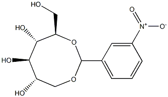 1-O,5-O-(3-Nitrobenzylidene)-D-glucitol 结构式