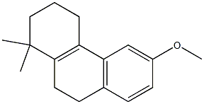 1,2,3,4,9,10-Hexahydro-6-methoxy-1,1-dimethylphenanthrene 结构式
