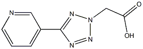5-(3-ピリジル)-2H-テトラゾール-2-酢酸 化学構造式