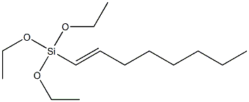(1-オクテニル)トリエトキシシラン 化学構造式