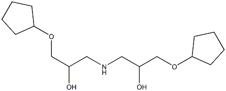 1,1'-Iminobis[3-(cyclopentyloxy)-2-propanol] Structure