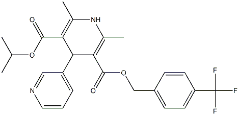 1,4-Dihydro-2,6-dimethyl-4-(3-pyridinyl)pyridine-3,5-dicarboxylic acid 3-[4-(trifluoromethyl)benzyl]5-isopropyl ester