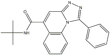 1-Phenyl-N-tert-butyl[1,2,4]triazolo[4,3-a]quinoline-5-carboxamide Structure