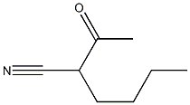 2-Acetylhexanenitrile Structure