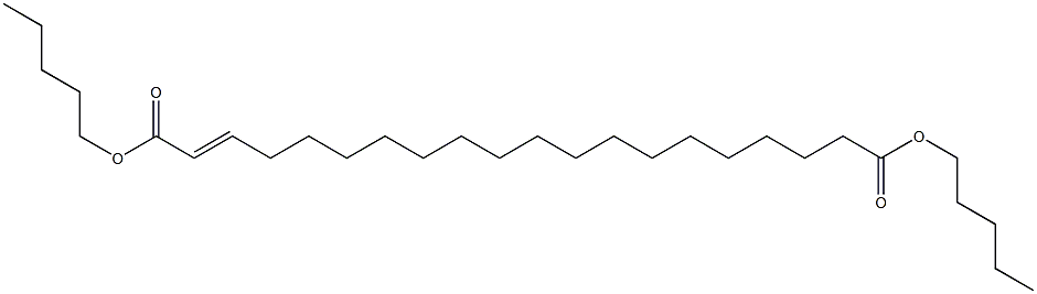 2-Icosenedioic acid dipentyl ester Structure