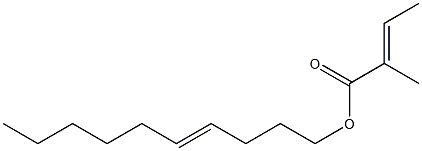 (E)-2-Methyl-2-butenoic acid 4-decenyl ester|